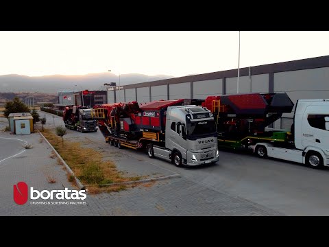 Boratas Full Tracked Mobile Crushing &amp; Screening Plants | Shipping BPJ120, BPK126, BPE103 | Konkasör
