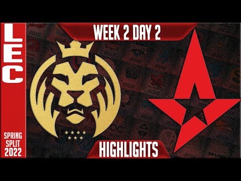 MAD vs AST Highlights | LEC Spring 2022 W2D2 | MAD Lions vs Astralis