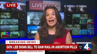Gov. Lee signs bill to ban mail-in abortion pills