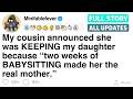 My cousin announced she was KEEPING my daughter because “two weeks of BABYSITTING [FULL STORY]