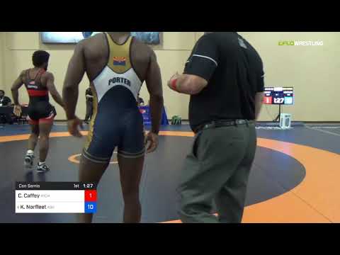 2018 Marine Corps US Open/UWW Junior Freestyle 86 Con Semis - Cameron Caffey (Mich) Vs. Kordell No