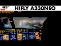 Piloting AIRBUS A330NEO Dubai To Brunei Cockpit Views