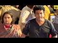 Shivarajkumar In Hurry Came To Spandana House Vijay Raghavendra Wife Son Srii Murali Family