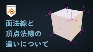 【Blender3.1】面法線と頂点法線の違いについて