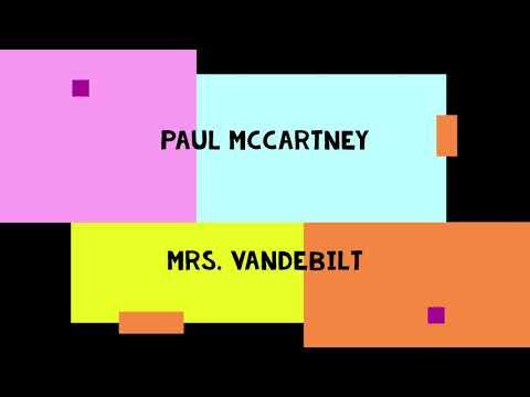 Mrs. Vandebilt - Paul McCartney