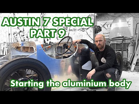 Austin 7 special- part 9 - starting the aluminium bodywork