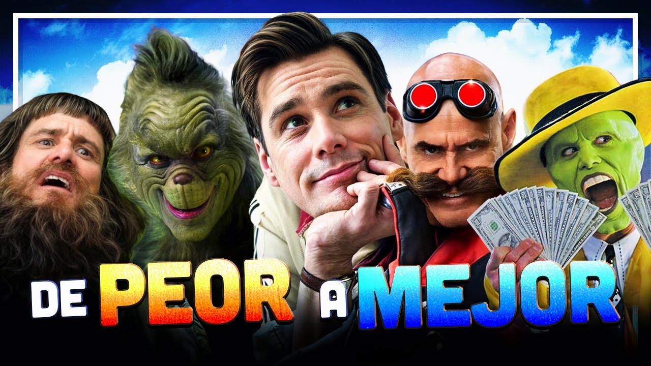 Las 33 PELÍCULAS de JIM CARREY: De PEOR a MEJOR | #ControlZ