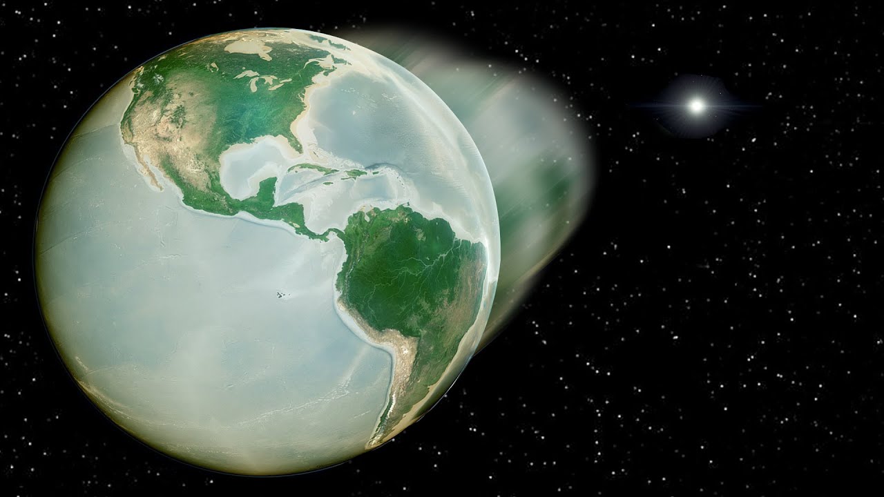 What prevents Earth from leaving orbit?