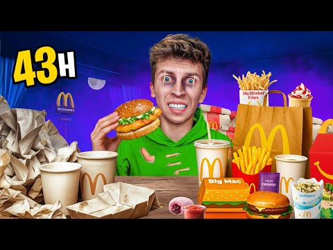 I HAD TO EAT EVERYTHING FROM McDonald's BEFORE I FELL SLEEP! *20,000 KCAL*