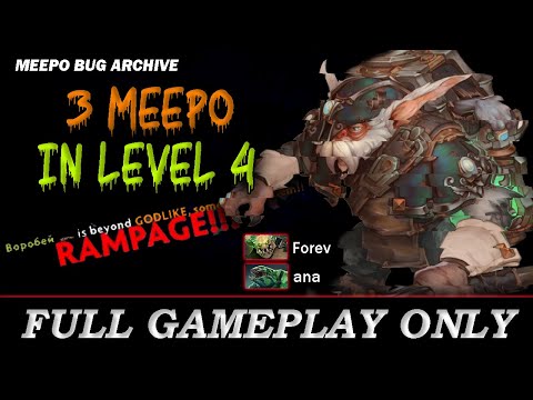 Any skills = Meepo, When high MMR Meepo takes advantage of BUG (bug fixed) -Full Gameplay Meepo #176