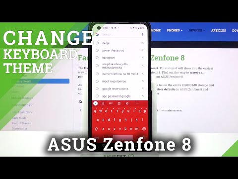 How to Pick Keyboard Color in ASUS Zenfone 8 - Change Keyboard Theme