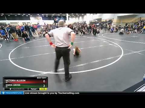 54-59 Lbs Cons. Round 2 - Gwen Gross, WI Vs Victoria Allison, NE Dba8