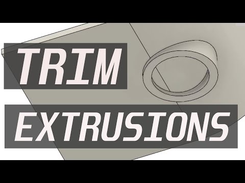 Fusion 360 - Trim Extrusions