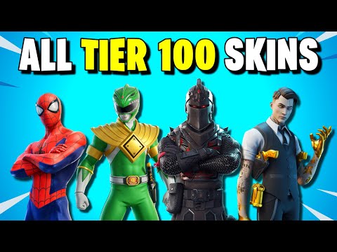 ALL Tier 100 Skins in Fortnite! (Every Battle Pass Final Tier Skin Showcase 2025)