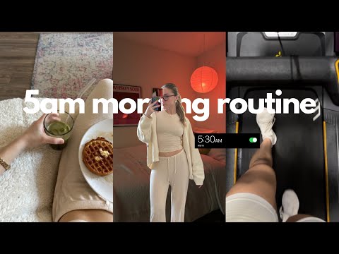 my 5AM morning routine before working a 9-5 ☕️