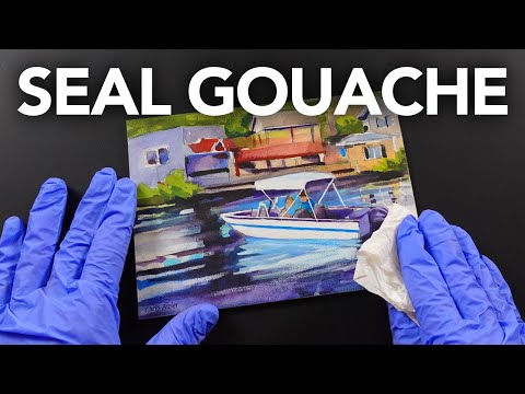 The 2 LEAST TOXIC Ways to Seal a Gouache Painting