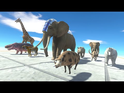 MAMMALS NEIGHBORS attack T REX ARBS Animal Revolt Battle Simulator