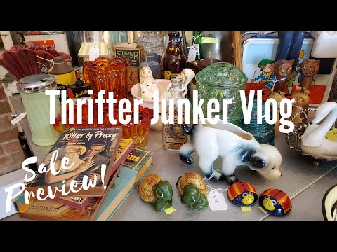 Sale Preview! | Vintage Toys, Glassware, Linens and Lamps...OH MY! | Thrifter Junker Vlog