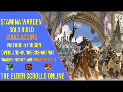 Ultimate Stamina Warden Solo Build for ESO Update 46 - Subclassing Build