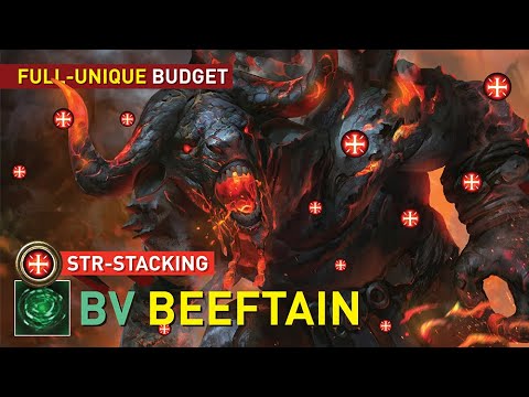 Slow but Tanky【Full-Unique STR-Stacking BV Beeftain】-Patron Build Request 3.16 (Need asenath glove)