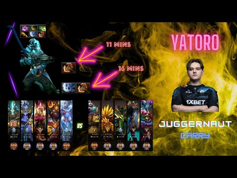 Yatoro Juggernaut Carry - Let's Watch & Learn - Yatoro's perspective