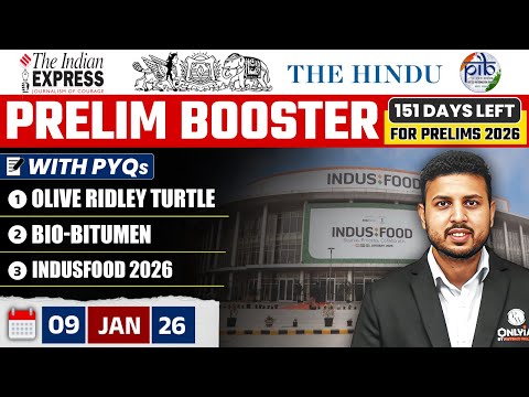 Daily Current Affairs- 9 January 2026 | The Hindu NewsPaper | Prelim Booster by Rishav Sharma Sir