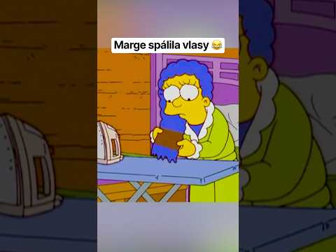 Marge spálila vlasy 😂 #simpsonovi #simpsons #thesimpsons #margesimpson #homersimpson