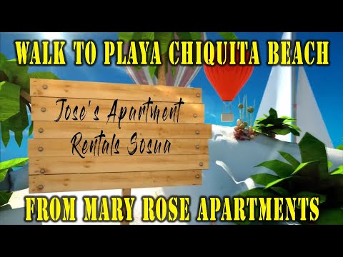 Walk to the Playa Chiquita beach from Mary Rose #Sosua #DominicanRepublic #Rental #Apartment