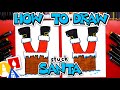 How To Draw Santa Stuck In A Chimney