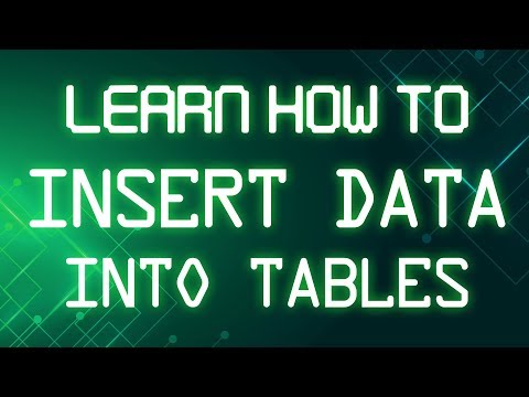 SQL Tutorial | Learn How to Insert Data into Tables