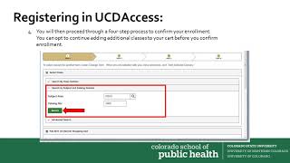Registering for classes in your UCDAccess account
