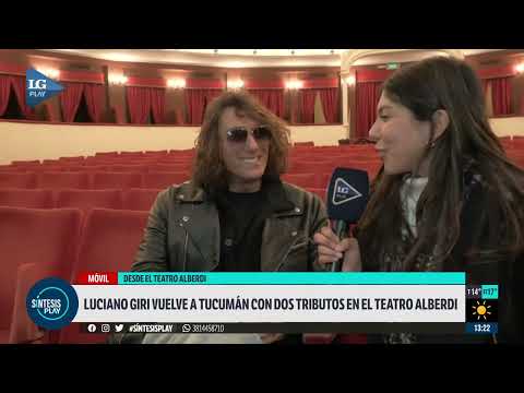 Luciano Giri vuelve a Tucumán con dos tributos en el teatro Alberdi