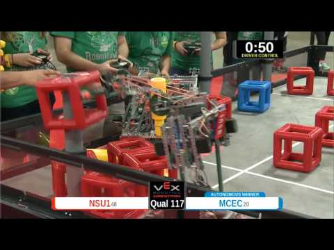 2015 VEXU Q117 - NSU1 vs MCEC - 27 to 57-Division Div-VEX U-VEX Worlds 2015