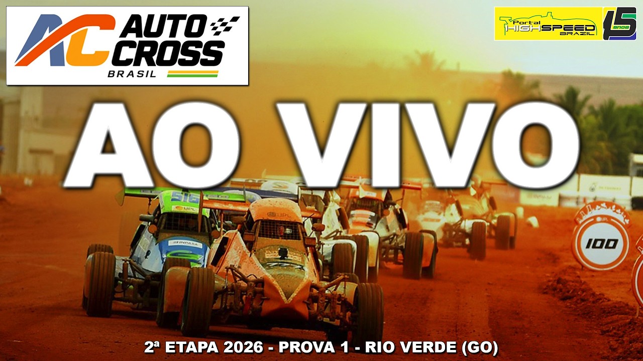 🔴 AUTO CROSS BRASIL | 2ª Etapa 2026 | Prova 1 | Rio Verde (GO)