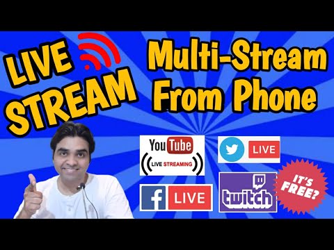 How To Multi stream From Mobile Phone | Live Stream To Multiple Platforms For Free
