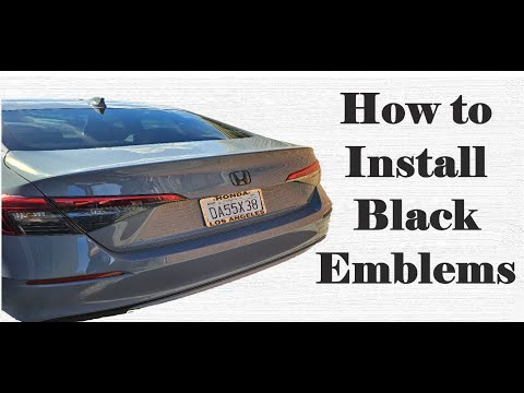 How to Install black emblems on 2024 Honda civic 11th Gen or any vehicle. Easy step by step