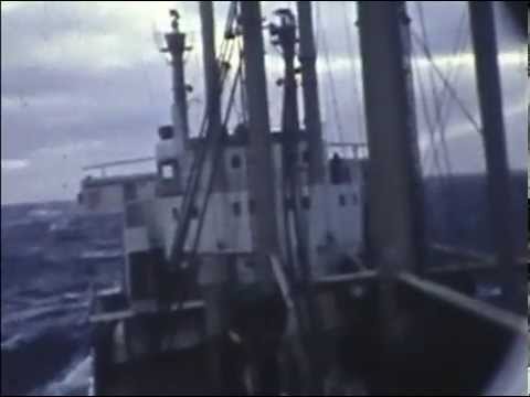 MS "Dresden" (1) 1964 bei Seegang