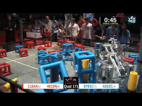 2015 VRC-MS Spir Q171 -  (1184A 9791C) 20-Spirit Div-VRC Middle School-VEX Worlds 2015