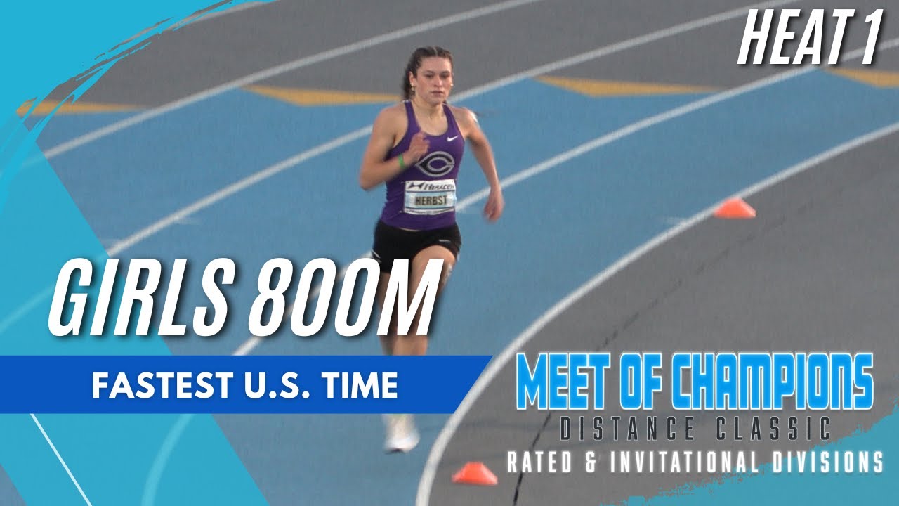 2025 TF - Meet of Champions Distance Classic - Girls 800M Invite - Heat 1 - FASTEST TIME IN THE US!!