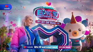 Download lagu LAZADA EPIC 10TH BIRTHDAY SALE mp3