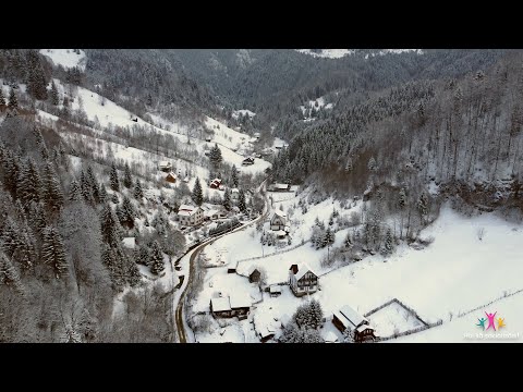 Valea Cheii in straie de iarna - Drona 4K