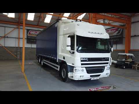 New In Stocklist For Sale: DAF CF75 EURO 5, 6X2 CURTAINSIDER - 2013 - GN13 AVU