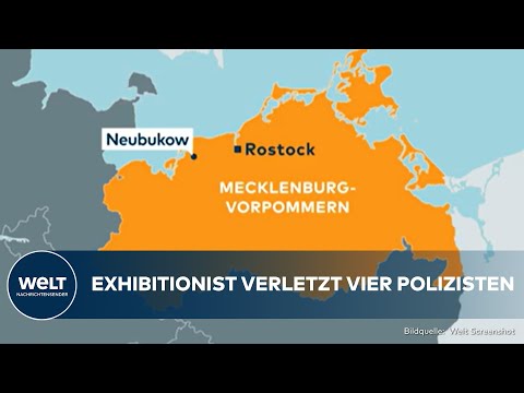 Video Thumbnail: NEUBUKOW: Exhibitionist verletzt vier deutsche Beamte bei heftigem Angriff!