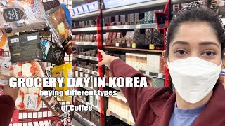 🇰🇷 Grocery in foreign + buying coffees and instant pizza pasta | SADIA RIND