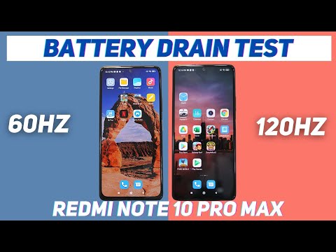 Redmi Note 10 Pro/Max: 60Hz vs 120Hz Battery Drain Comparison