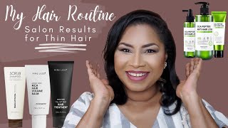 My Hair Care Routine |Managing Hair Loss & Styling Thin Hair | Nine Less | Somebymi |Sheri Approved