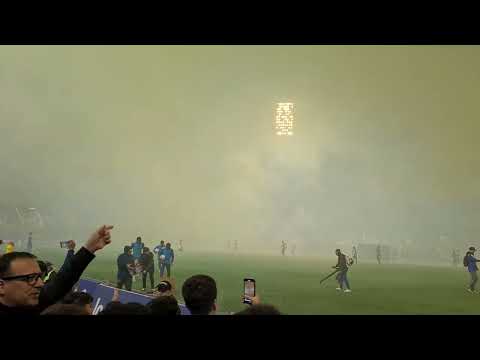 "Recibimiento Rosario Central vs huracán. cuartos de final Copa de la liga 2025" Barra: Los Guerreros &bull; Club: Rosario Central