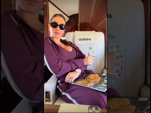 Georgina Rodríguez’s Stylish Arrival in France 🇫🇷 | Travel Glam & Luxury Vibes