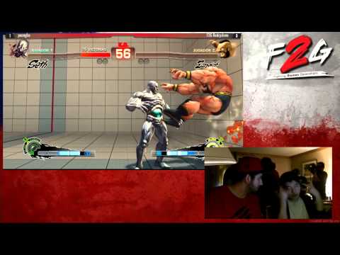 EVO 2015 USF4 - Money Match - /r/Kappa Poongko (Seth/Korea) vs F2G HTR RedCyclone (Zangief/Chile)