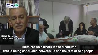 Jamal Zahalka saying PA, Hamas, and Israeli Arabs all talk
